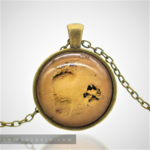 sand paw footprints necklace