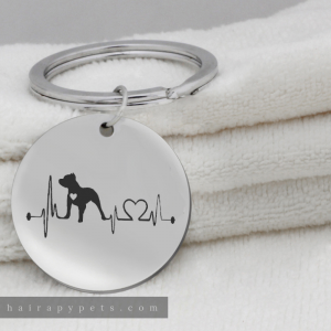 pit bull lifeline keychain