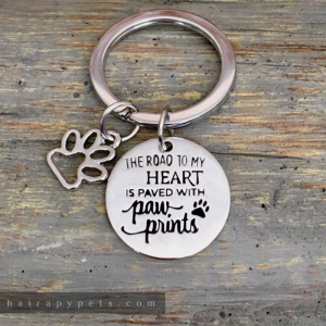 road to my heart keychain