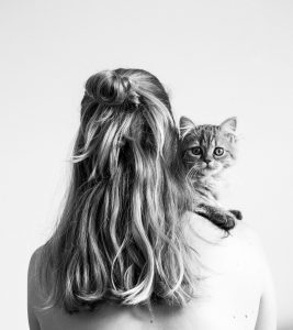 Woman Holding Cat